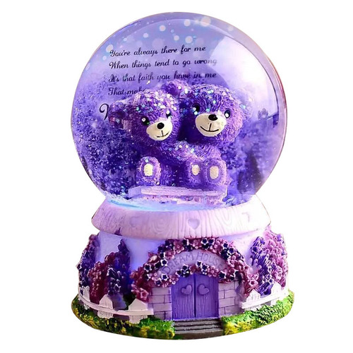 Christmas gift crystal ball music box fairy lights snowflake for boyfriends, girlfriends, classmates, best friends, birthday gifts, decorative ornaments