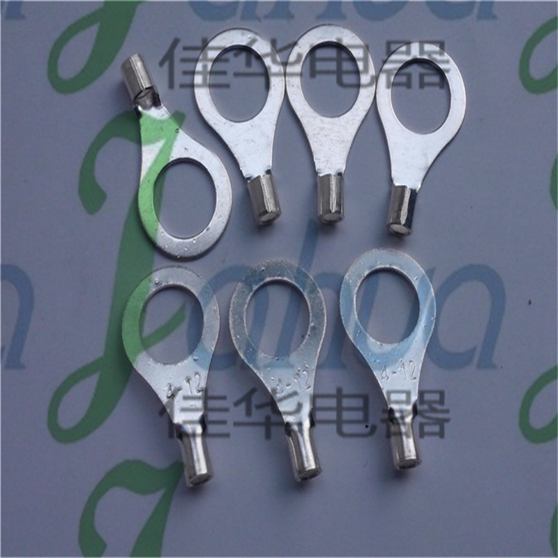 OT4-12 裸端头 冷压接线端子 铜接头 O型接头 黄铜