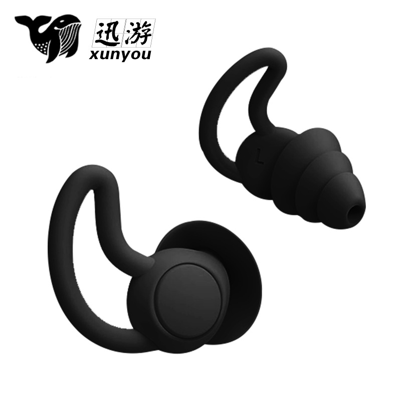 Aleta de tiburón tapones para los oídos de silicona Mute sueño tapones para los oídos reducción de ruido tapones para los oídos a prueba de sonido impermeable natación al por mayor anti-ruido