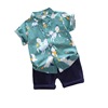 Sleeves for boys, set, cartoon pony, shirt, T-shirt, 0-4 years, with short sleeve, 2 pieces, 1 pieces