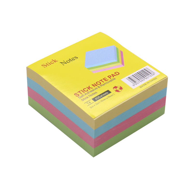 Bloque de papel notes adhesivos con funda retráctil creativa, mensajes