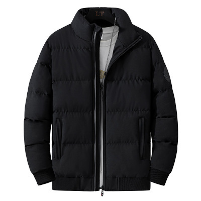 2024 nueva chaqueta acolchada de algodón de cuello alto de invierno para hombres, ropa de trabajo cálida de gran tamaño gruesa, chaqueta acolchada de algodón, ropa ligera de algodón