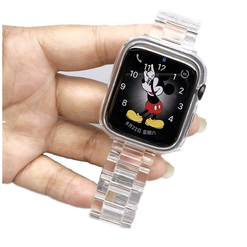 Резиновый браслет Apple Watch (Гляциер) — Прозрачный Гляциер, подходит для 38/40/41/42/44/45/46/49 мм