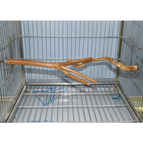 Parrot Stand Bar Pole Tree Root Branch Bird Stand Frame Wooden Parrot Toy Perch Bird Cage Accessory Bird Toy