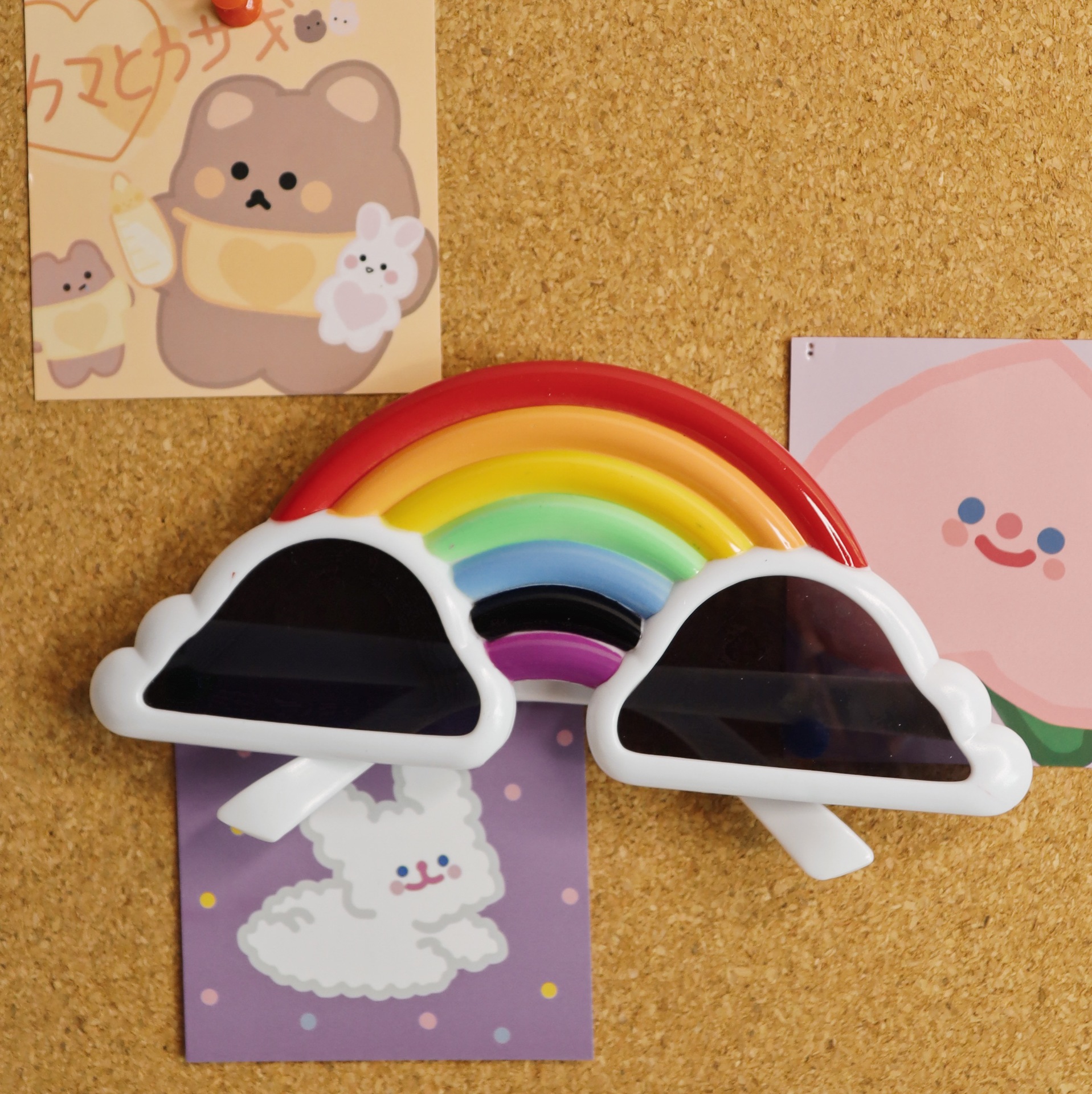 Gafas decorativas con forma de pastel de cumpleaños happy birthday de ABS para fiesta