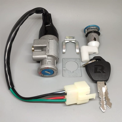 Jialing 100TBT110 Dayang DY100 curved beam motorcycle set lock power lock electric door lock seat lock dragon head lock (Power supply, ignition system accessories) - thai-honda-110-lock
