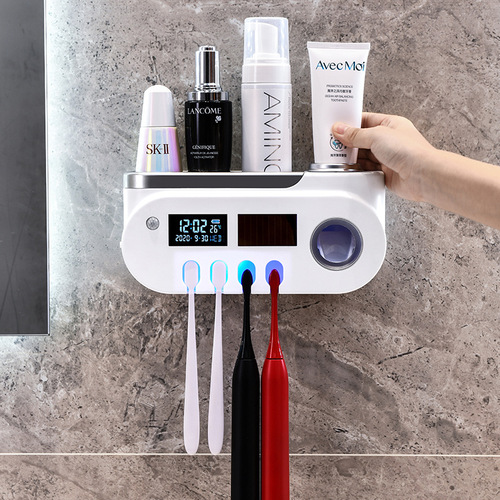 Factory direct supply of new smart disinfection toothbrush holder, ultraviolet disinfection storage box, sterilization and disinfection device wholesale