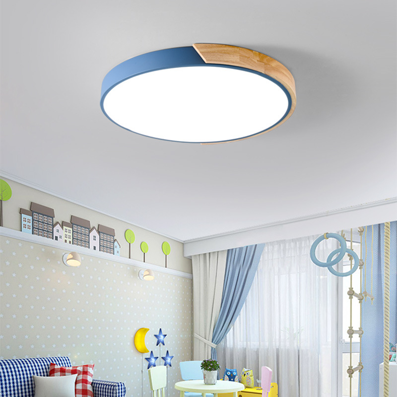 Lámpara de dormitorio nórdico moderna lámpara de techo minimalista creativa sala de niños sala de estudio sala de estar estudio LED Luz