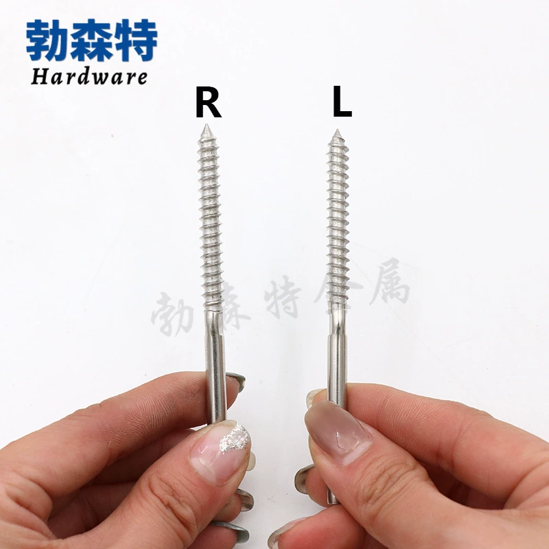 Соединитель троса прямой стержень шуруп для дерева прямой стержень Деревянная резьба Натяжитель кабеля Саморез для деревянных свай