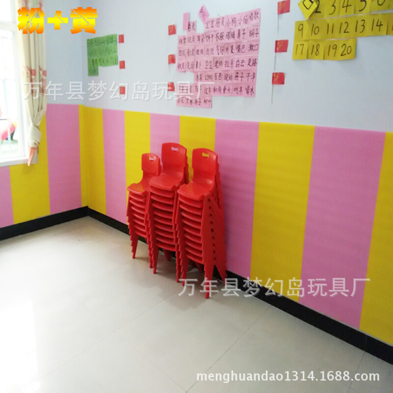 儿童防撞墙垫批发幼儿园墙体软包墙贴泡沫墙面跆拳道墙壁软包垫子