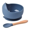 Bowl+wooden handle spoon y10