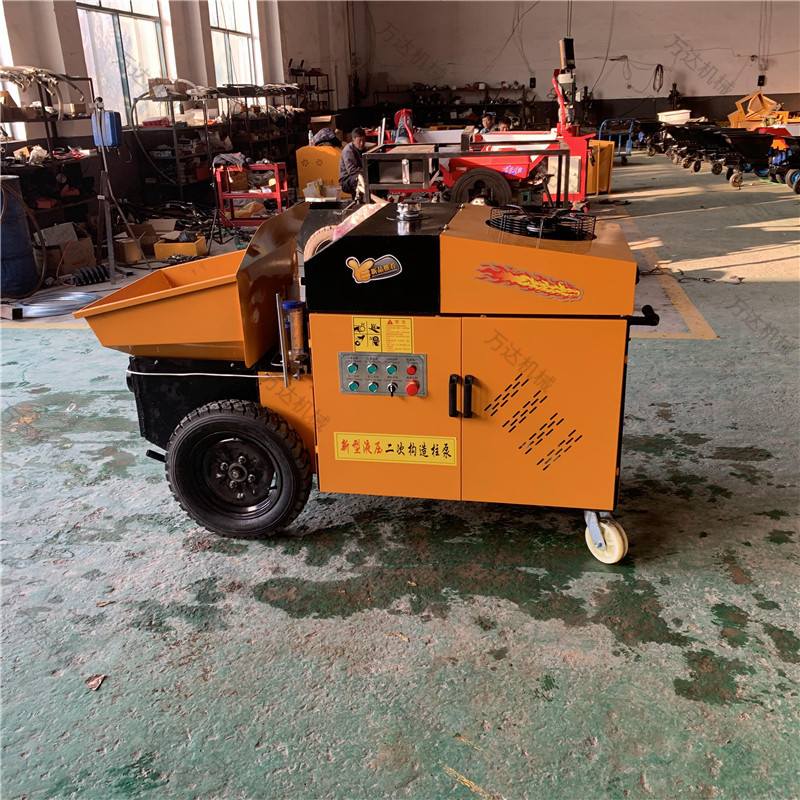 出售11KW卧式二次构造柱泵 15KW细石输送泵 小型混凝土输送泵厂家