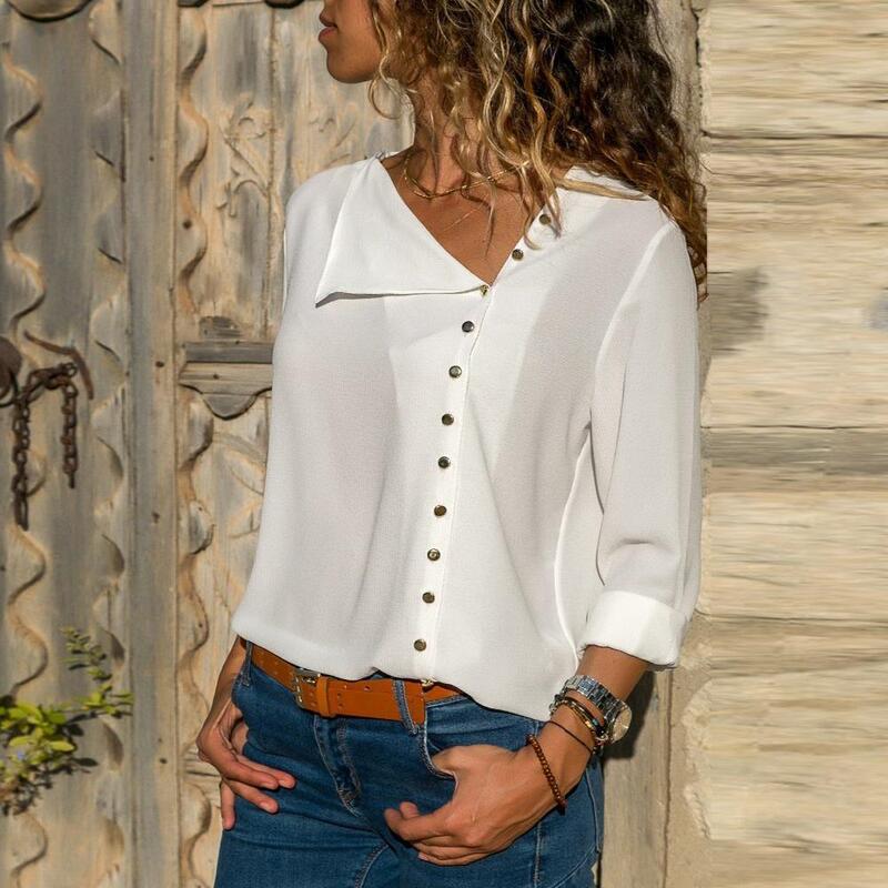 Women's Shirts Fashion Autumn Women's Shirts Ladies Chiffon Blouse Women's Shirts Fashion Autumn Women's Shirts Ladies Chiffon Blouse