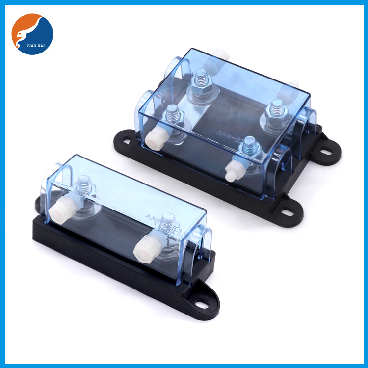 汽车改装保险座 ANM插栓式保险丝座带安装孔 多路中号汽车保险盒