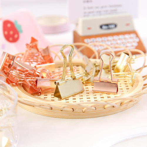 Multifunctional binder clip combination set office nail clip dovetail clip student color test paper folder