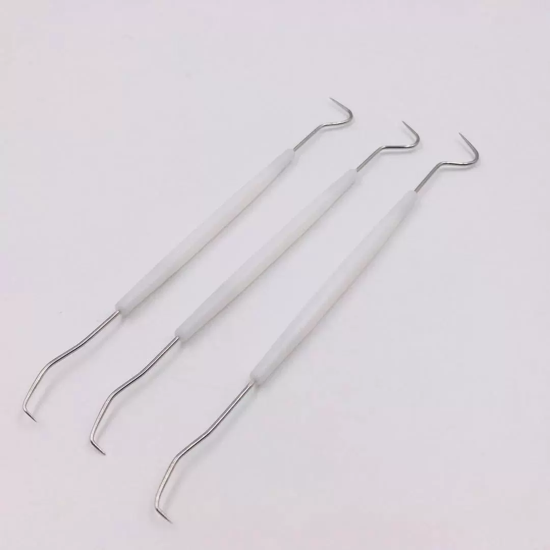 Оптовая двуглавая вязание крючком текст играть Diamond Walnut чистящий крючок из нержавеющей стали вязание крючком белый