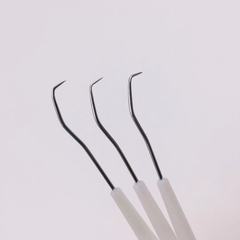 Wholesale double-ended crochet hook, double-ended picking needle, Wenwan King Kong walnut, cleaning crochet hook, stainless steel crochet hook, white