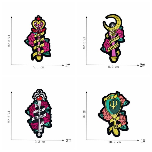 Lianxing Computer Embroidered Badge Clothing Accessories Patch Fairy Magic Wand Embroidery Cloth Sticker Adhesive