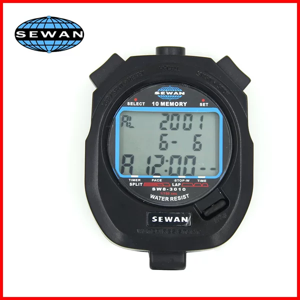 Shiyun Sports Stopwatch SW8-3010 Three Rows of 10 1/100 Seconds Digital Timer Supports Online Batch Dropshipping