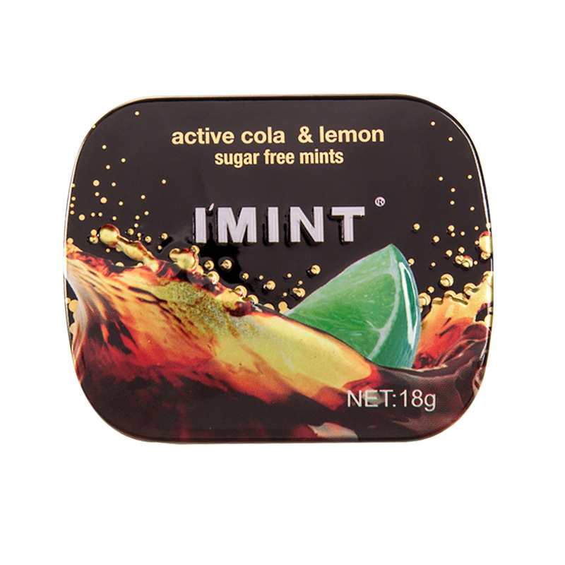 Sugar-free mints (I'MINT) 16 g, assorted fruit flavors, compact tin