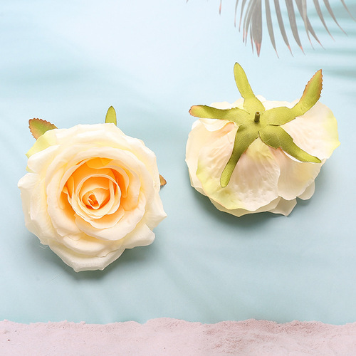 Factory Fake Rose Flower Head Simulation Flower Wall Background Decoration Prop Large Rose Wedding DIY Silk Flowers Wholesale