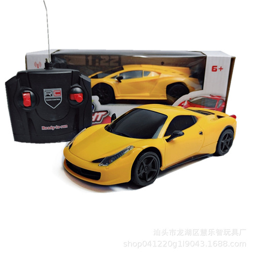 Cross-border remote control sports car 2-channel remote control children's 4-channel remote control car racing drift car model electric toy car
