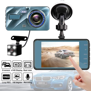 4 düymlük sensorlu avtomobil videoregistratoru, ön və arxa ikili qeyd, HD 1296P
