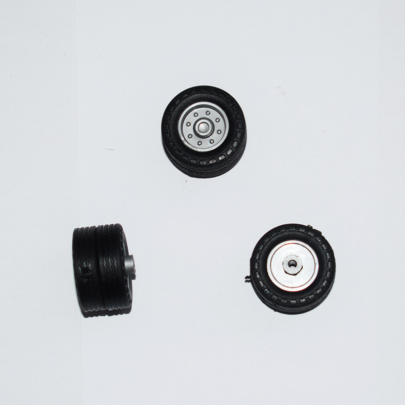 2*20 tugboat rubber wheel toy wheel technology production plastic wheel toy accessories foreign trade AliExpress