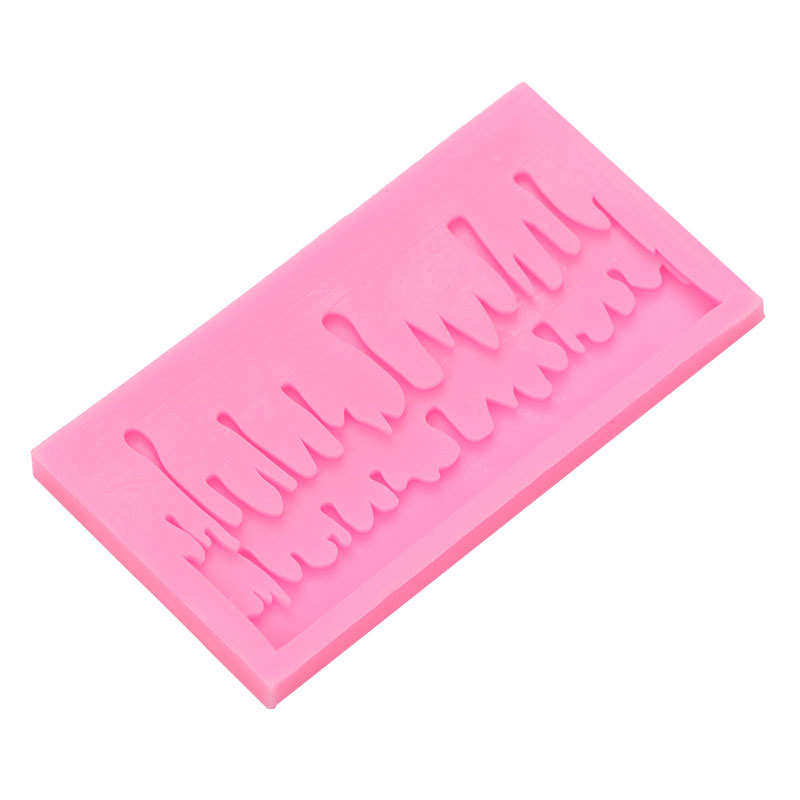 Serie de Navidad hielo y hielo columna forma pastel decoración molde Fondant chocolate arcilla epoxi accesorios Silicona