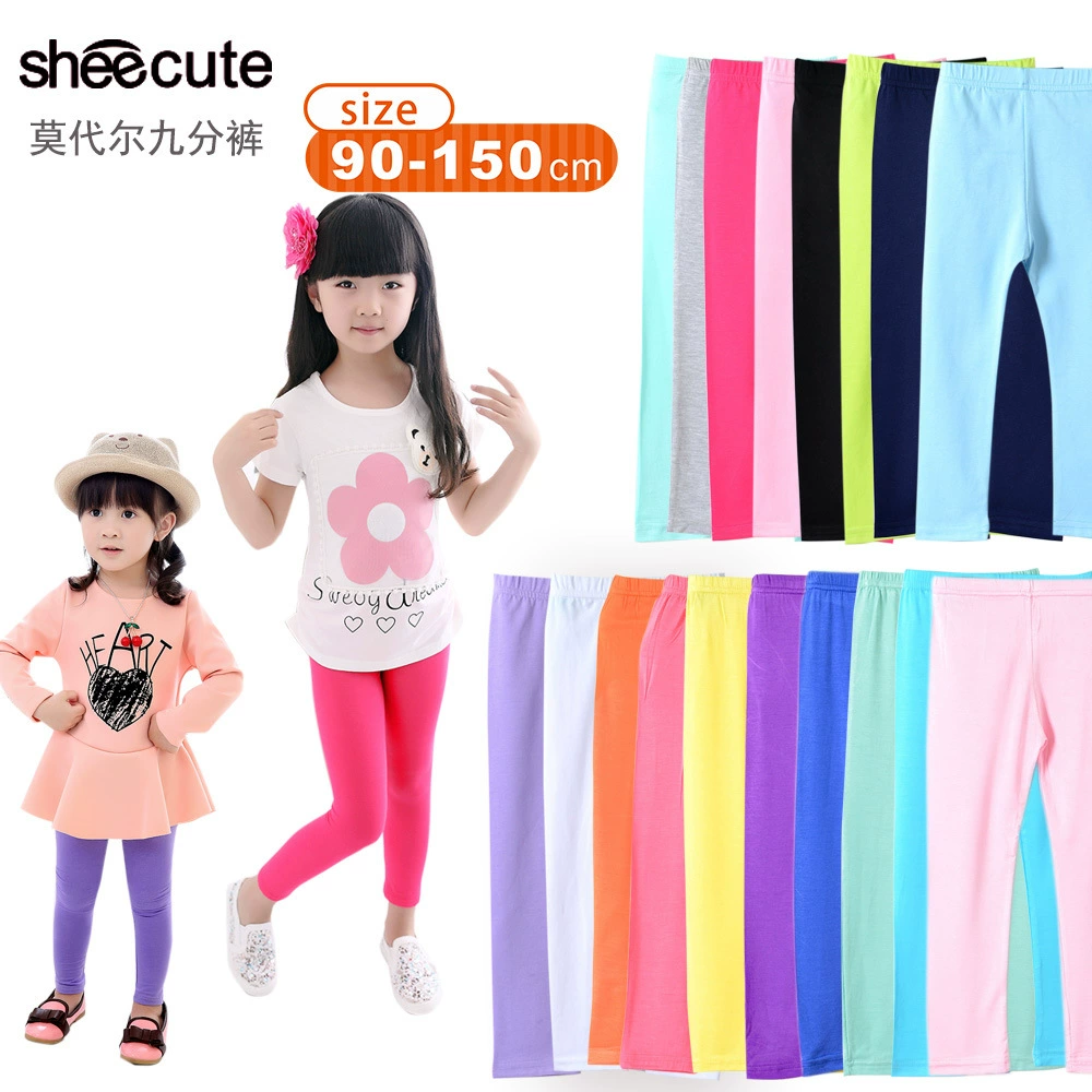 Летние детские эластичные leggings, брюки, корейский стиль