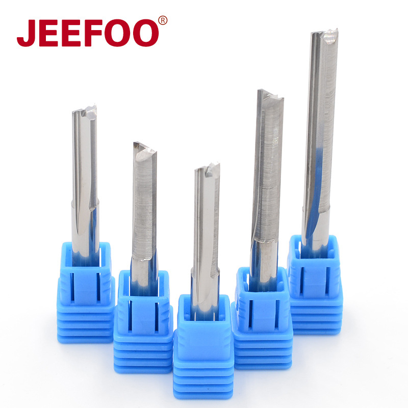 杰峰6,8,10,12毫米直槽双刃铣刀密度板切割刀木工雕刻刀数控刀GM