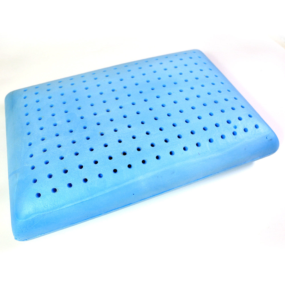Transfronterizos rectangulares almohada de memoria de gel para dormir almohada de protección de columna cervical almohada de rebote lento almohada de memoria azul para adultos