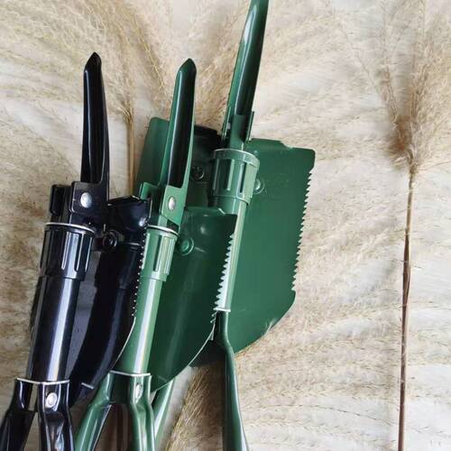 Hardware tools wholesale army green shovel outdoor folding shovel large triangular handle medium shovel small folding shovel