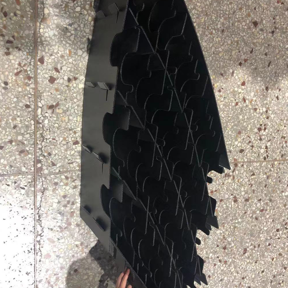 中空板黑色刀卡 pp中空板刀卡瓦楞板周转箱 可折叠中空板箱刀卡