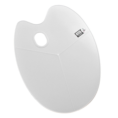 Art oval palette three-line palette gouache paint palette plastic palette box paint palette