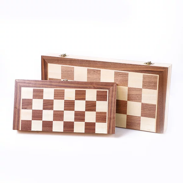 Strong Magnetic Wooden Chess Teaching Game Board Game Toy, Foldable, Strong Magnetic, Portable, Educational