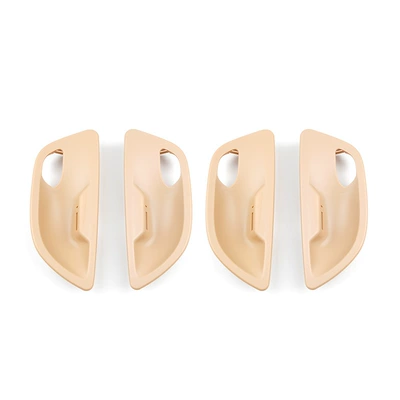 Suitable for Bmw 5 Series F10F11F18 Door Inner Door Bowl Modification Accessories 5 Series Handle Door Bowl Armrest (Armrest, handle, handle) - beige-four-piece-set
