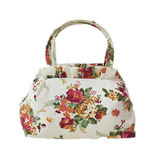 Thick canvas casual women's handbag women's bag lunch bag mother's shopping bag one-piece replacement