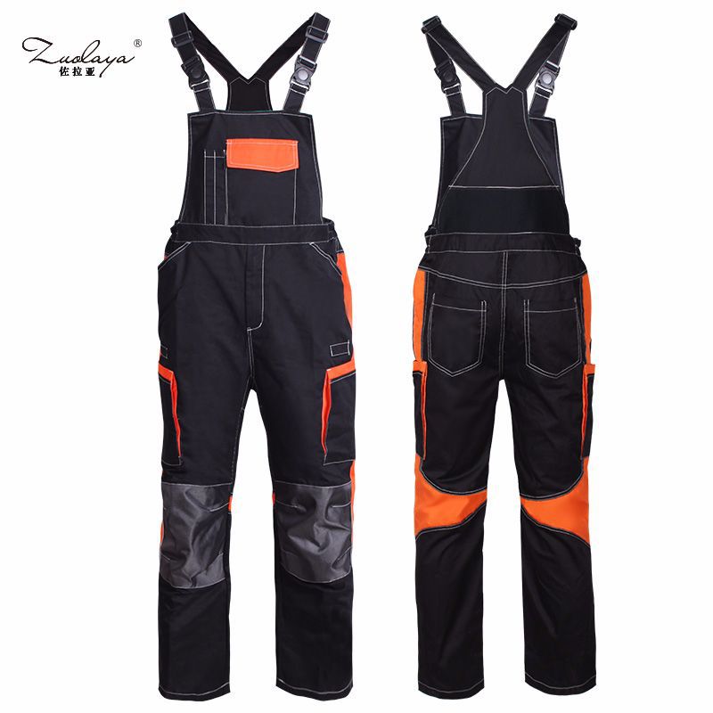 Comercio exterior reparación de automóviles mono multi-bolsillo de la Liga pantalones tirantes pantalones puerta y ventana ropa de instalación hilo elástico suspender