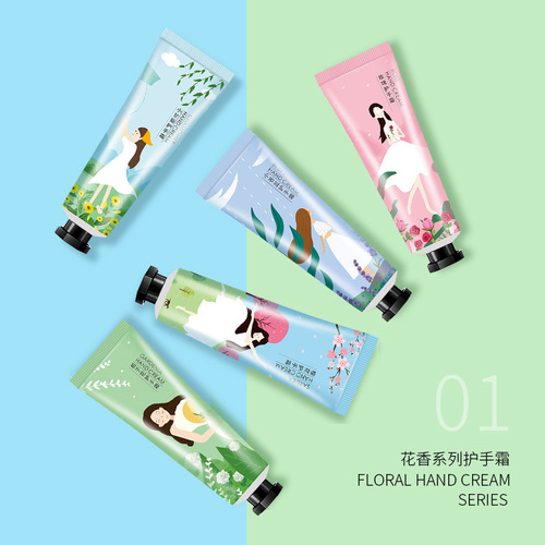 10-pack hand cream set with floral fragrance, non-greasy taste, moisturizing, moisturizing, rejuvenating, anti-drying, portable for men and women