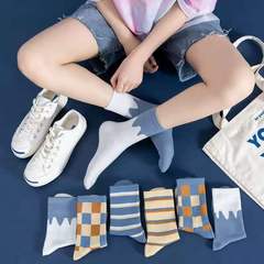 Men's Long Socks for Autumn/Winter, Wholesale Source of Origin, Unisex Socks for All Seasons, Mid-Calf Socks, Street Stall Supply of Socks