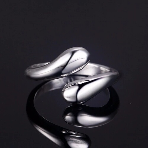 European and American fashionable and simple water drop four-piece set, ring, earrings, necklace, bracelet, four-piece set wholesale