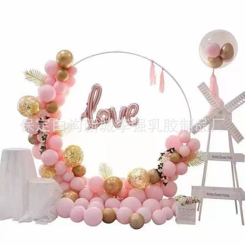 Source manufacturer balloon table floating column aerial circle aerial ring bracket wedding layout party decoration ring road guide