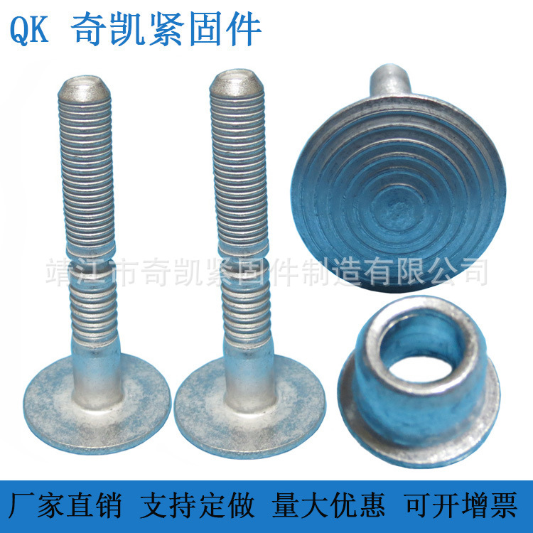 厂家生产非标环槽铆钉 冷藏集装箱用铝环槽铆钉 不锈钢环槽铆钉