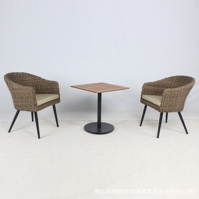 藤椅子单人靠背椅庭院卧室家用餐厅椅子简约休闲阳台藤编户外桌椅