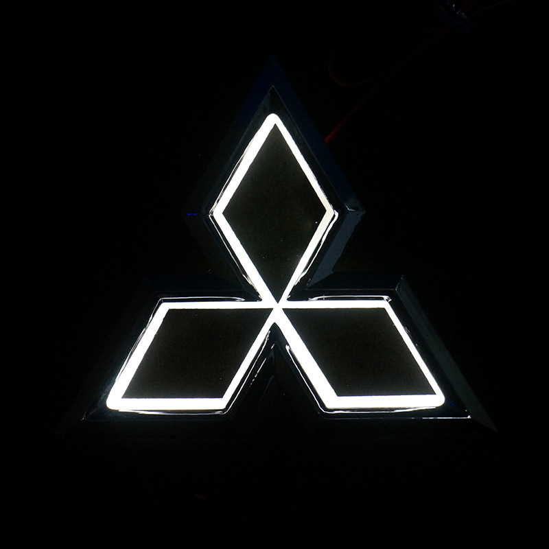 Aplicable a Mitsubishi coche logo luz Goran Lanse lingshuai, Junge Jinxuan Outlander transfronteriza pelo Camarón piel Li puede