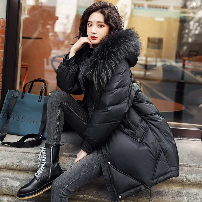 Winter fashionable velvet down jacket, Korean style, duck down
