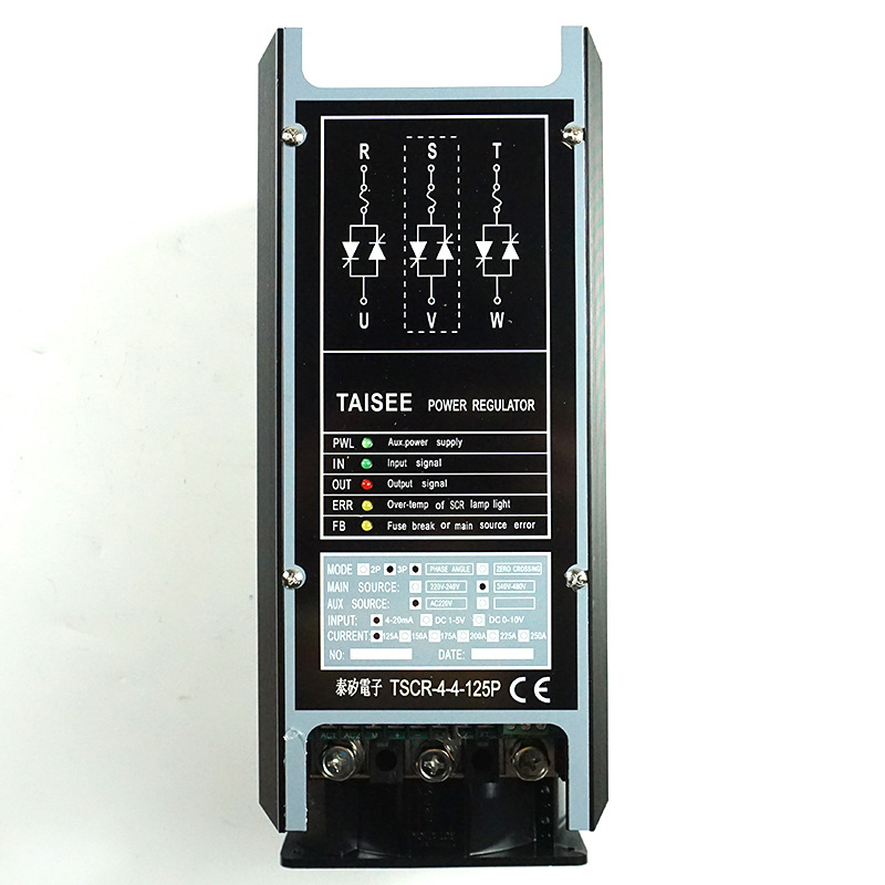 原装泰矽TAISEE电力调整器TSCR-4-4-125P模拟式功率调整器125A