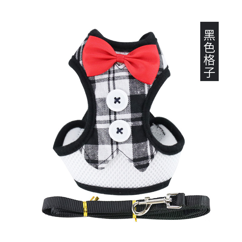 Arnés y Correa para Mascotas, Conjunto Anti-Escape, Estilo Chaleco con Lazo, Arnés para Gato Transpirable