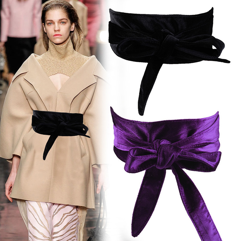 Flannel Waist Seal Women's Coat Jacket Decorative Belt Women's Bow Knot Tie Strap Korean Cross-border in stock Wholesale Flannel Waist Seal Women's Coat Jacket Decorative Belt Women's Bow Knot Tie Strap Korean Cross-border in stock Wholesale